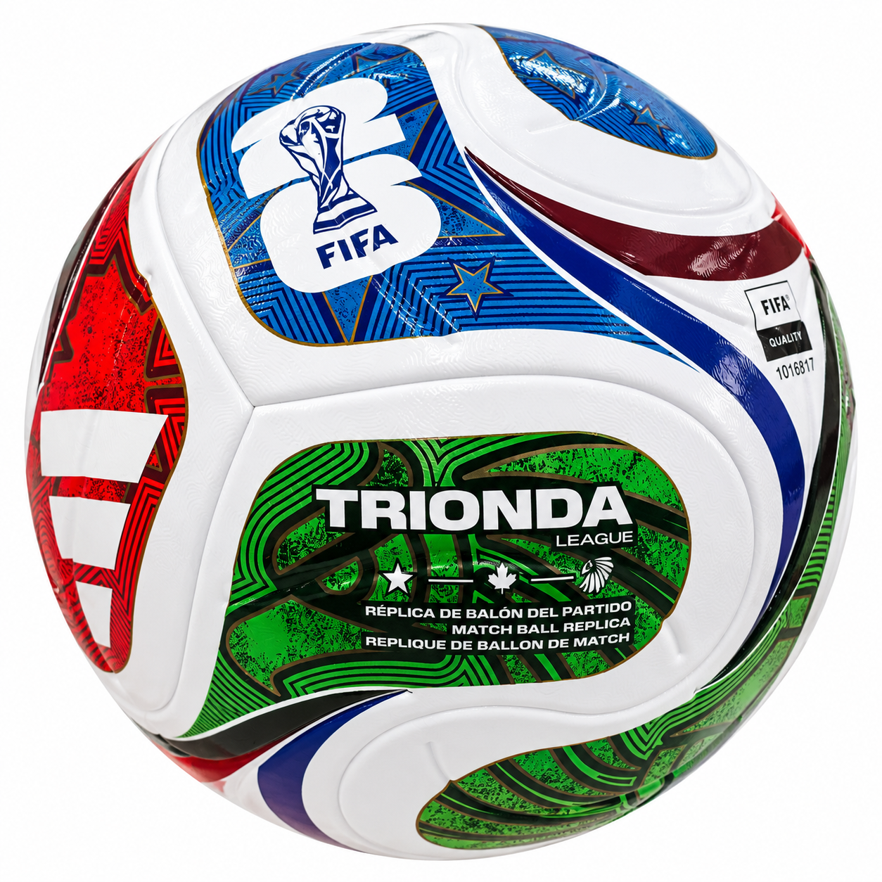 Trionda League Soccer Ball – FIFA World Cup-Inspired Design