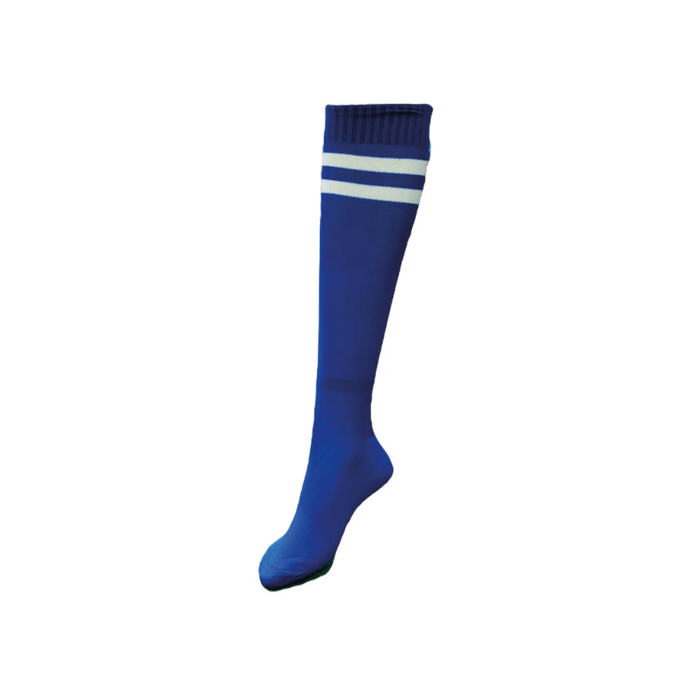 Grip Soccer Socks | High Quality | Pack of 14 | Royal Blue/White Strips