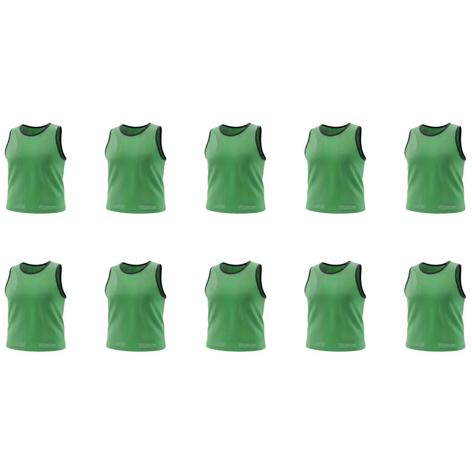 Grip Close End Bibs | Set of 10 | Green