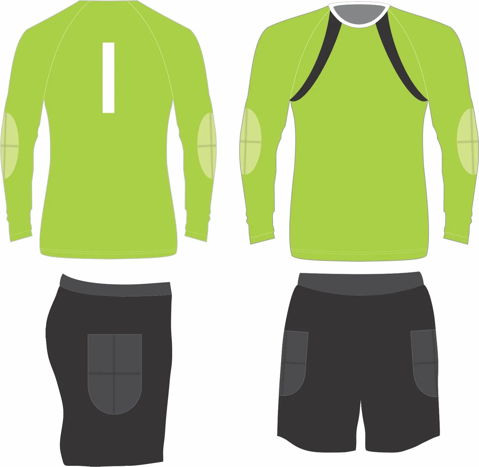 Grip Brighter Goal Keeper Kit | Lime Green-Black