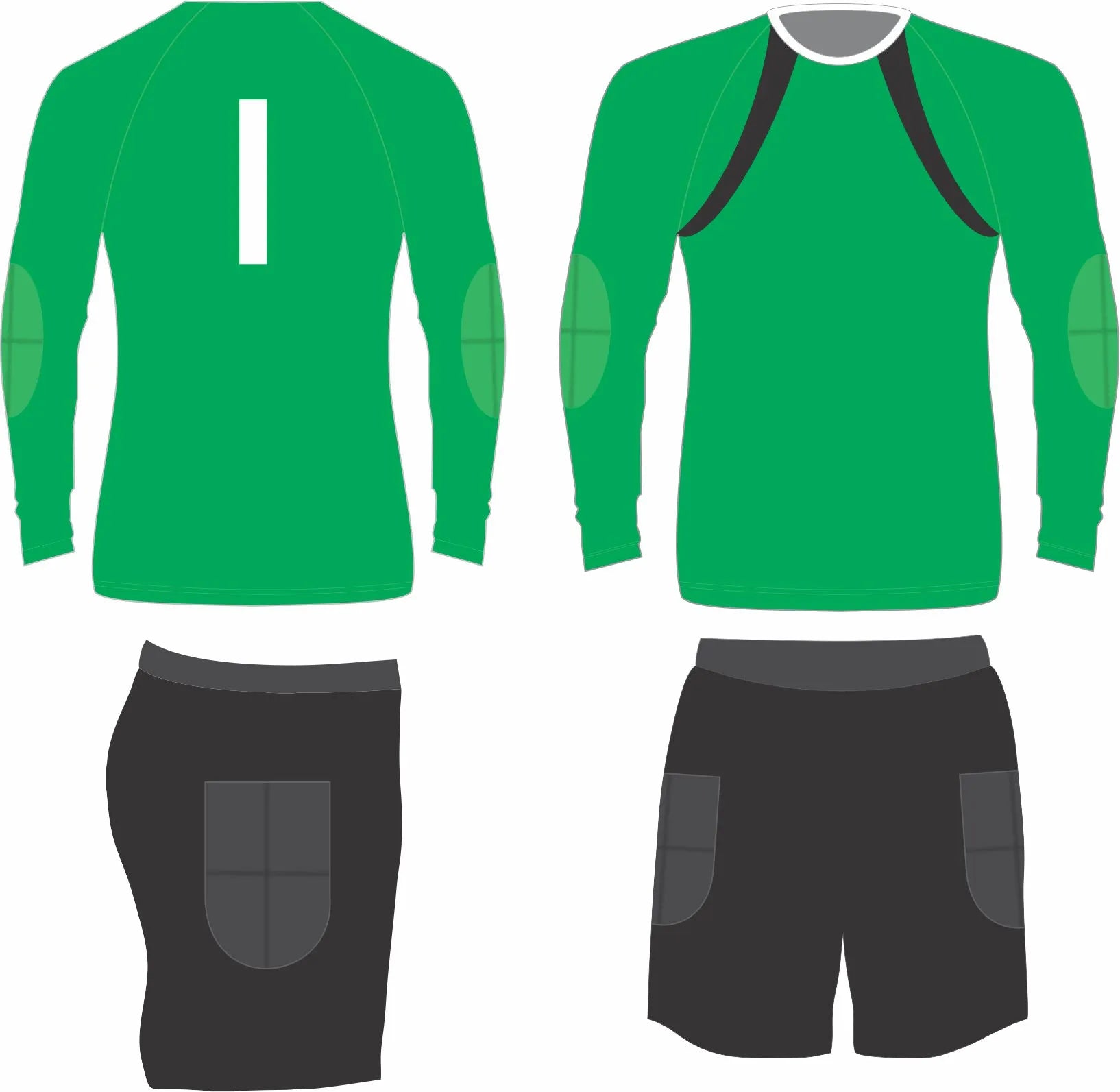 Grip Brighter Goal Keeper Kit | Green-Black