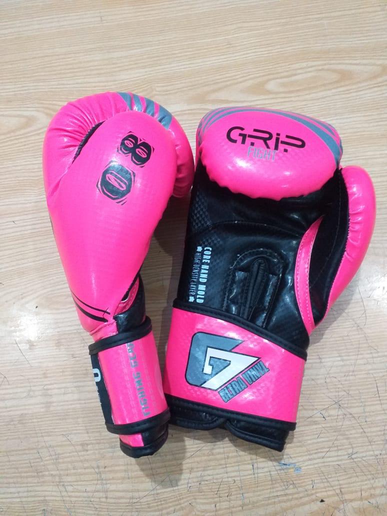 Grip FS Boxing Gloves | G7 Gee Girl Ultra Vinyl | Pink
