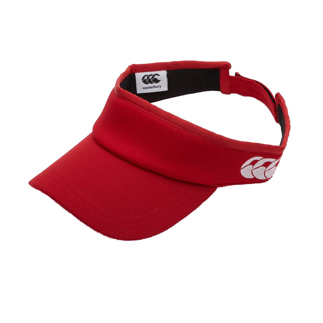 Canterbury Visor Side Logo Caps | Red