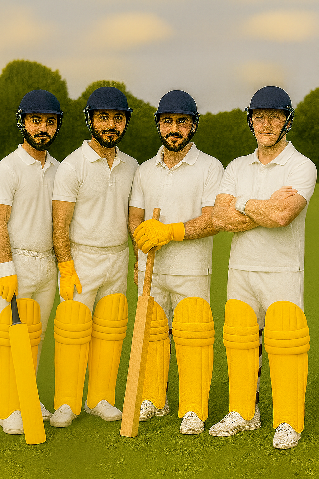HS Cricket Pads Clads | Yellow