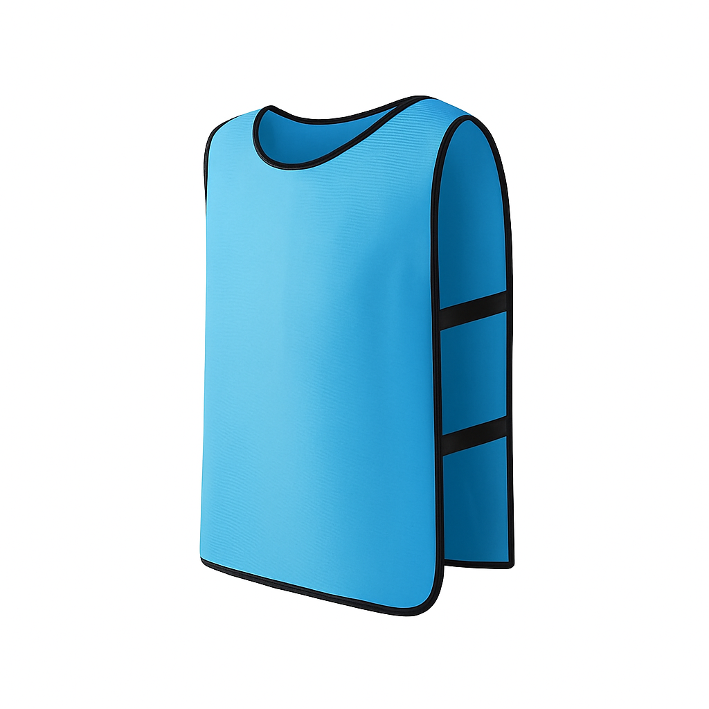 Grip Open-Sided Soccer Bibs | Set of 10 | Sky Blue
