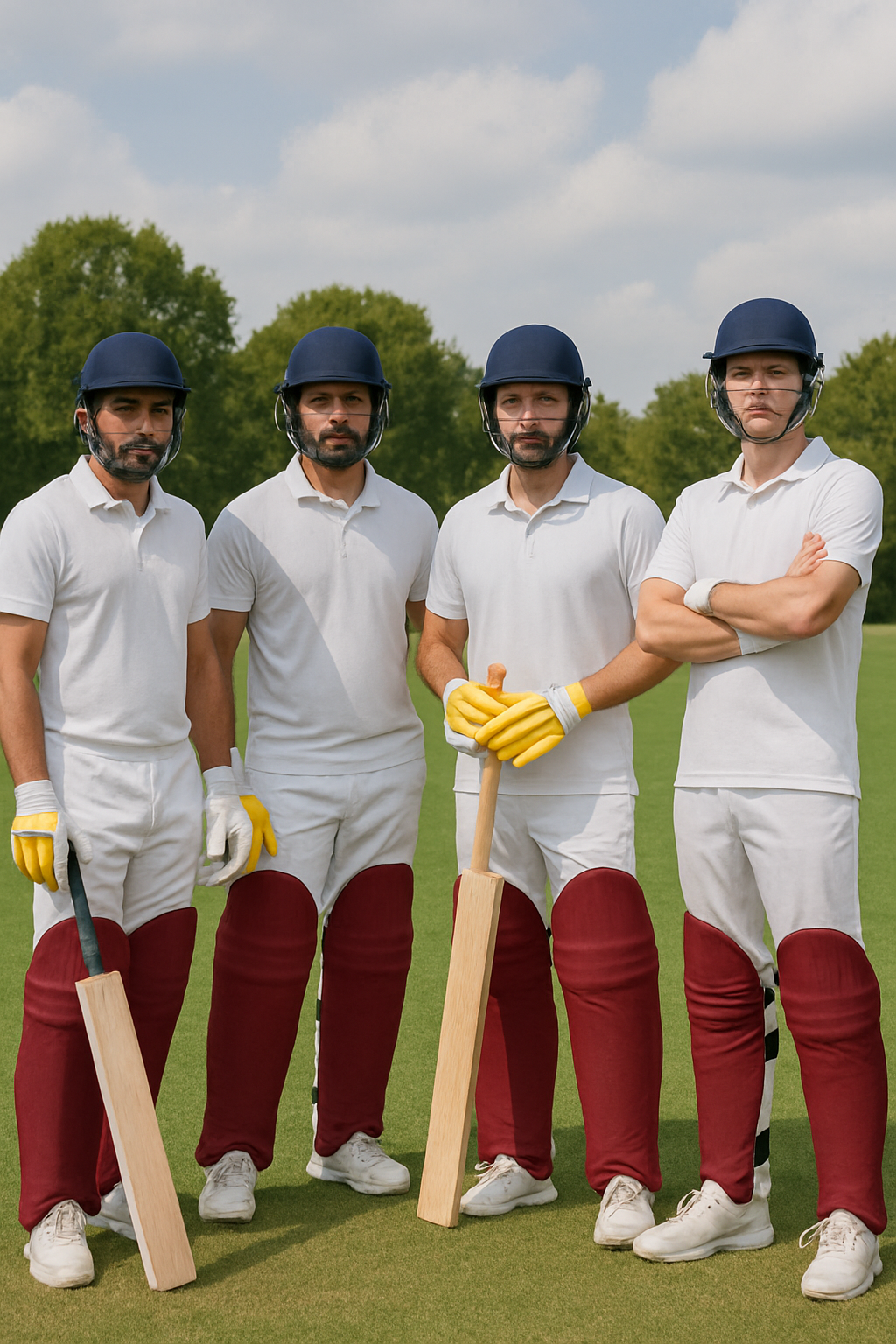 HS Cricket Pads Clads | Maroon