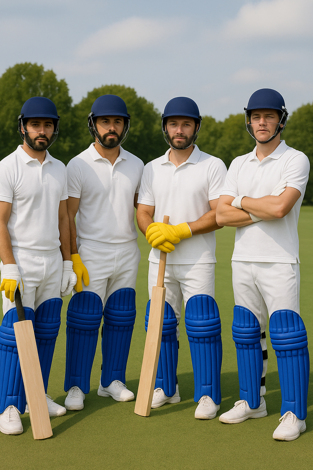 HS Cricket Pads Clads | Blue