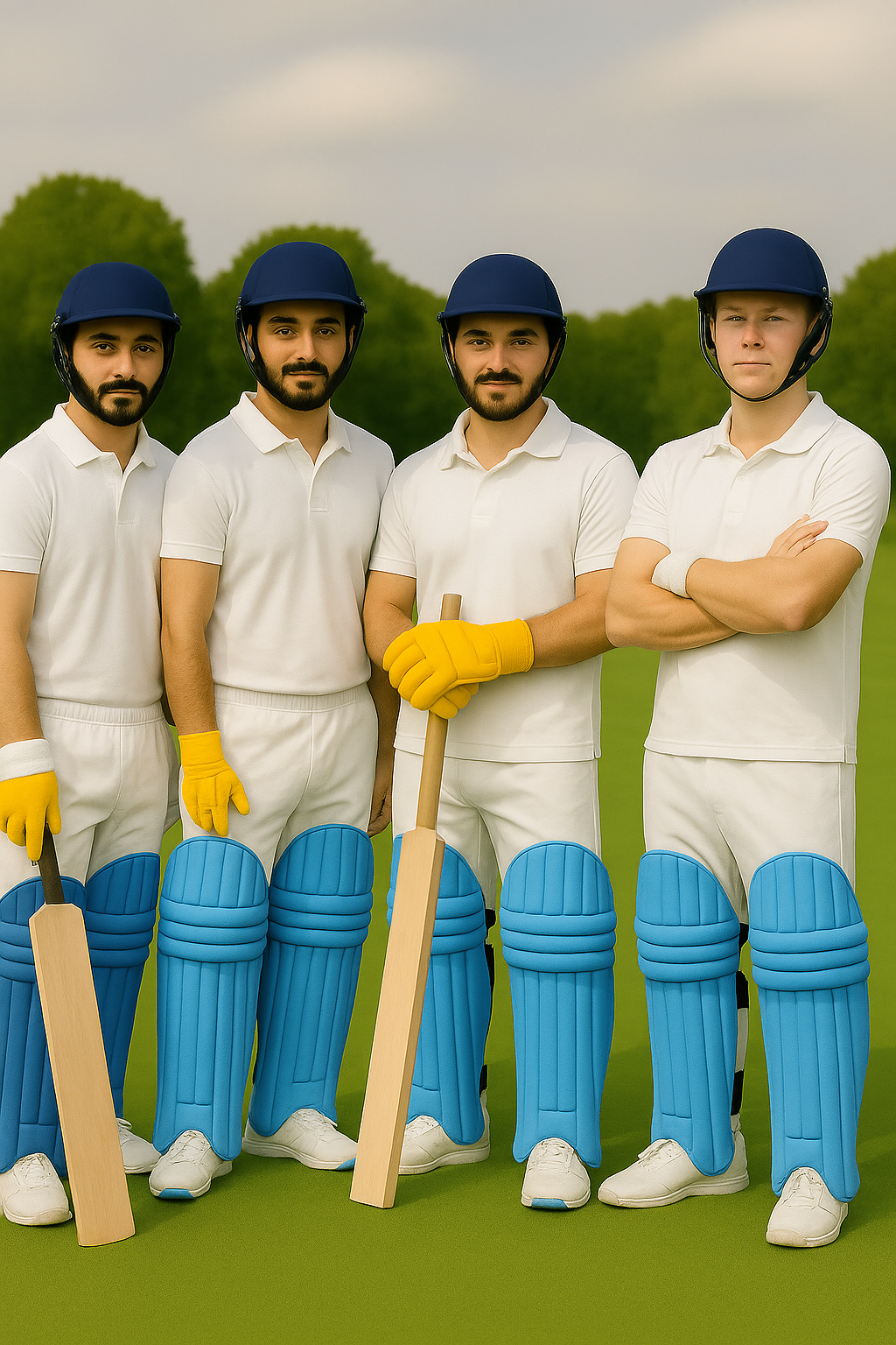 HS Cricket Pads Clads | Sky Blue