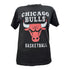 NBA Chicaco Bulls – Straight HEM Printed T-Shirt | Black
