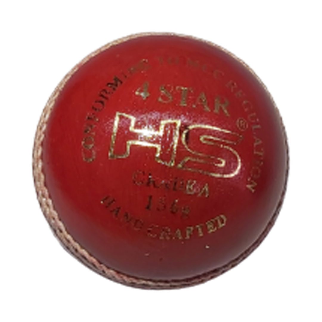 HS Cricket Ball 4 Star | 156 G | Red