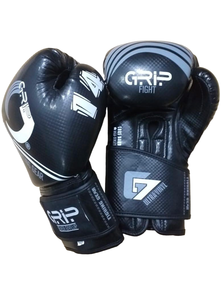 Grip FS Boxing Gloves | G7 Supreme Vinyal | Black