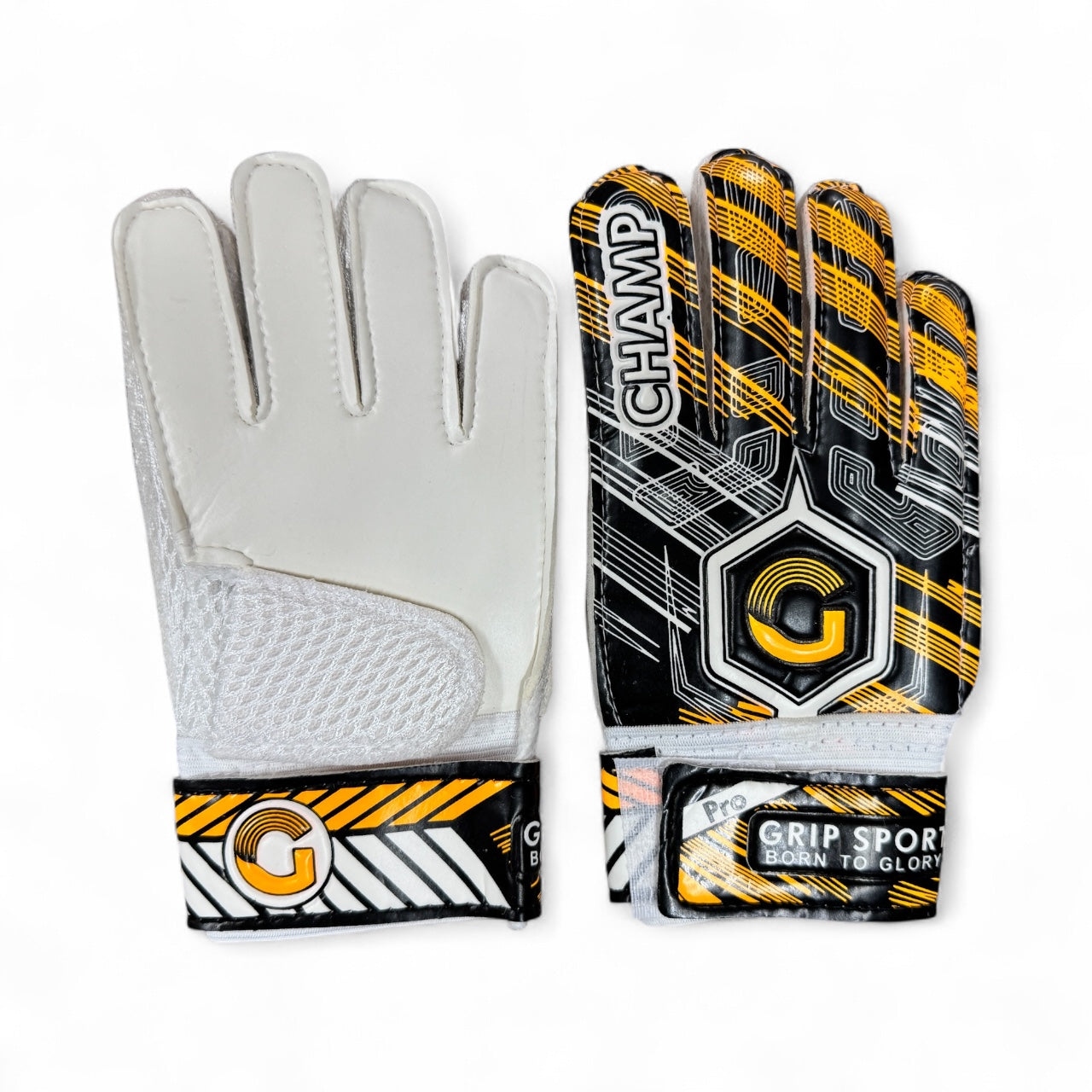 GRIP SPORT Soccer Goal Keeper Gloves - Pro Champ         Black/Orange