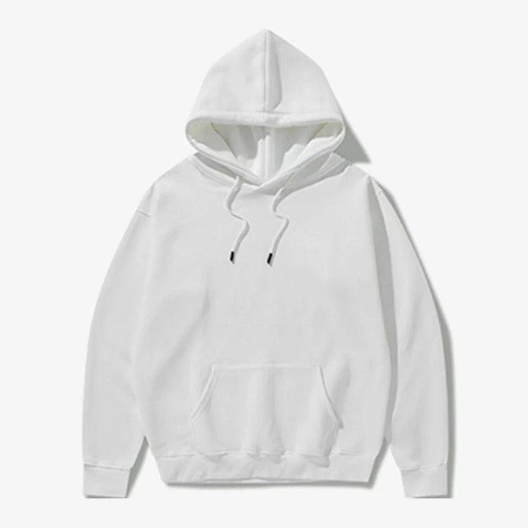 HLY | Three Layers Hoodies | 50% Cotton 50% Pure Poly Fabric | White