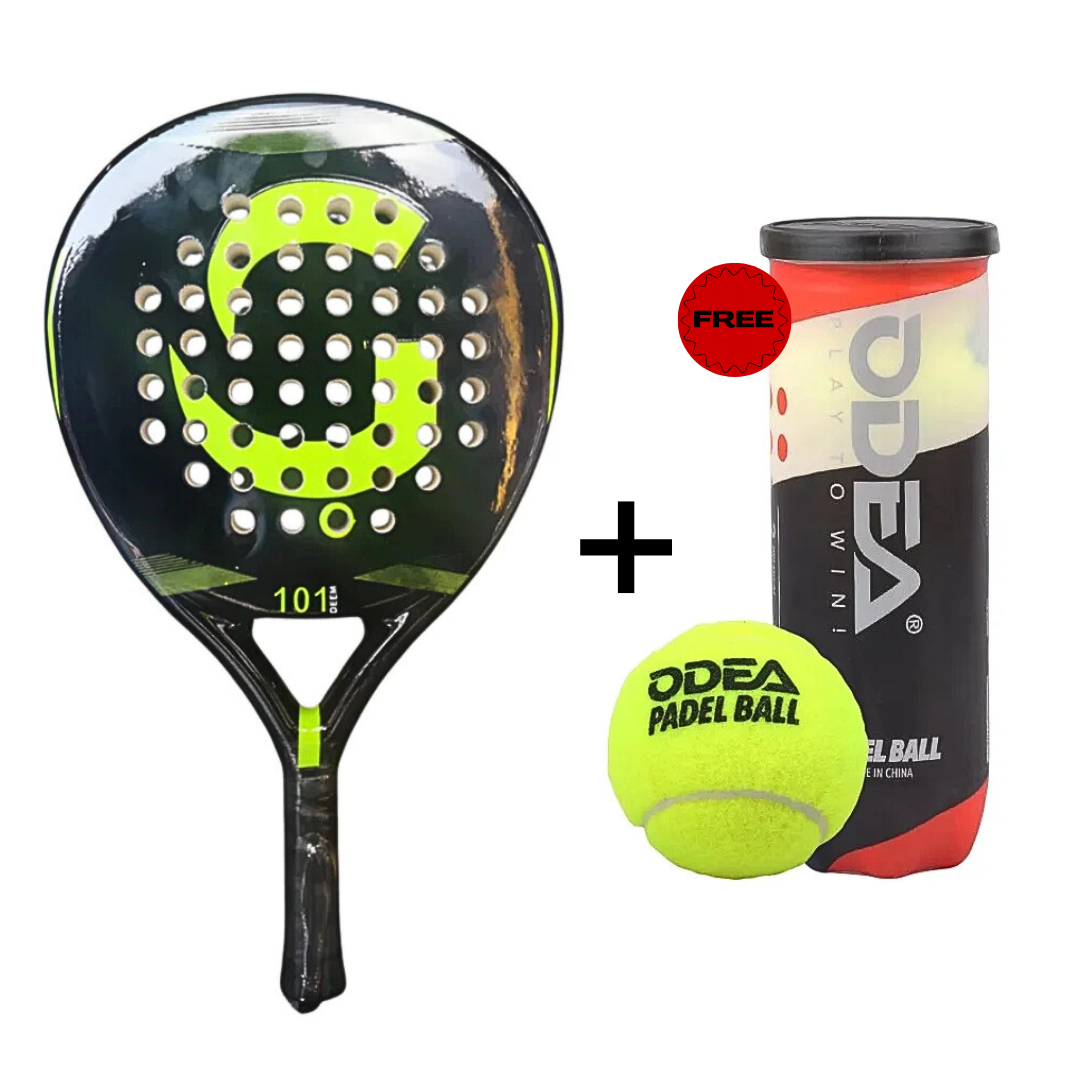 Grip Padel Racket | Deem 101 + FREE Odea Padel Balls
