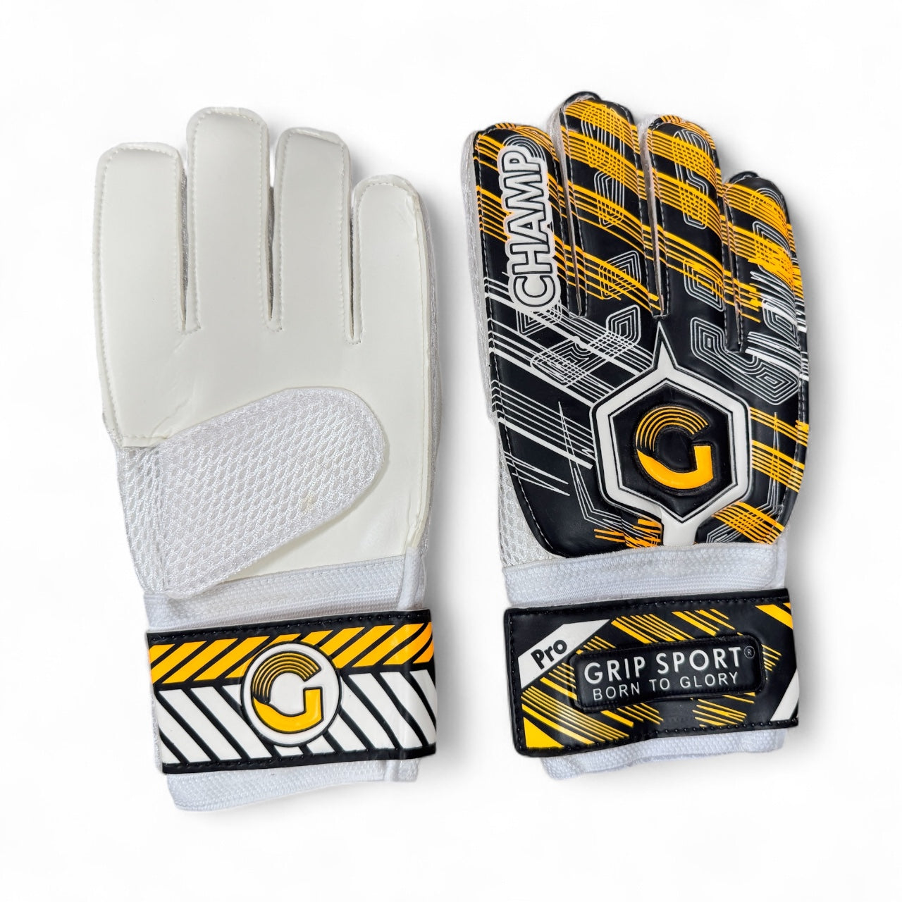 GRIP SPORT Soccer Goal Keeper Gloves - Pro Champ         Black/Orange