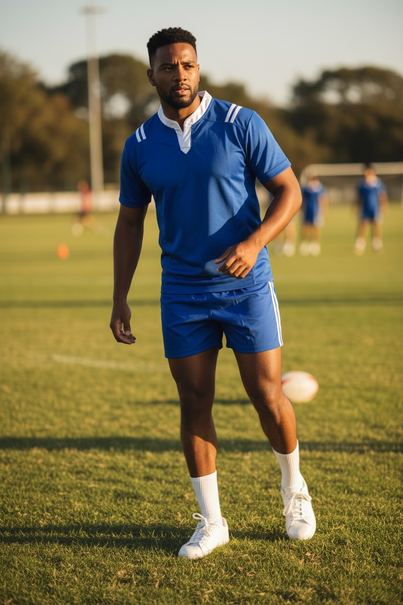 GRIP Rugby Kit (Blue/White) – Premium Senior & Junior Team Pack (Set of 22)