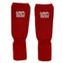 Grip FS Boxing Shin Pads Polyester With Padding | Red
