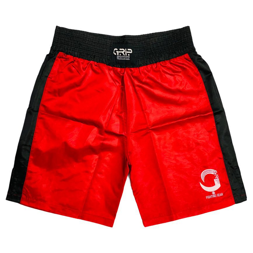 Grip FS Boxing Shorts | Red / Black