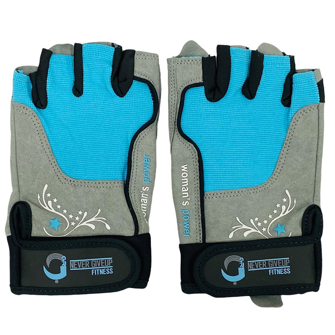 Grip FS Female Weight Gloves | Amara Leather With Gel Padding | Blue