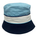 Floppy Bucket Hat | BabyBlue / White / NavyBlue