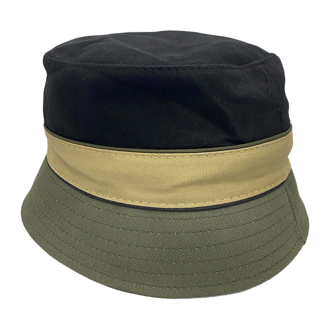 Floppy Bucket Hat | Black / Beige / Grey