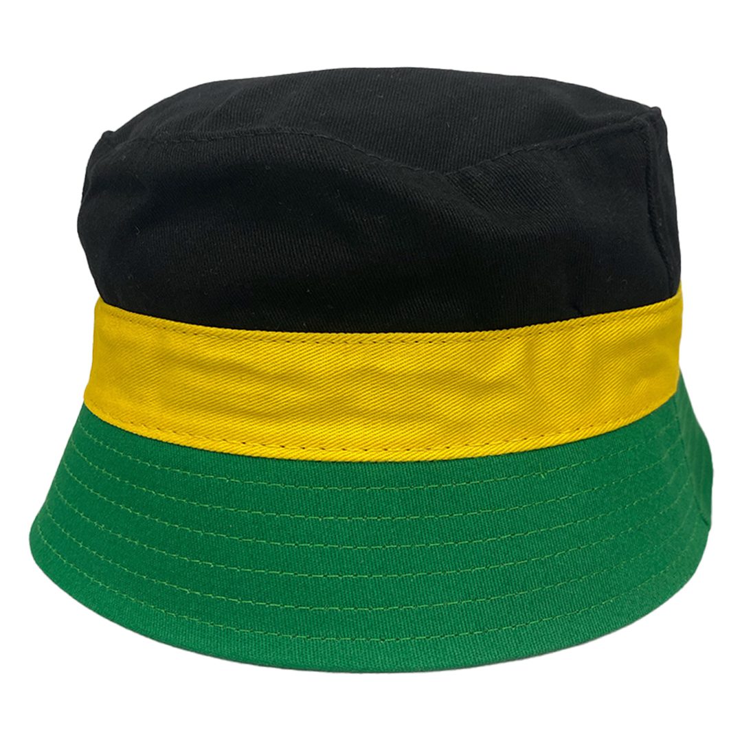 Floppy Bucket Hat | Black / Yellow / Green