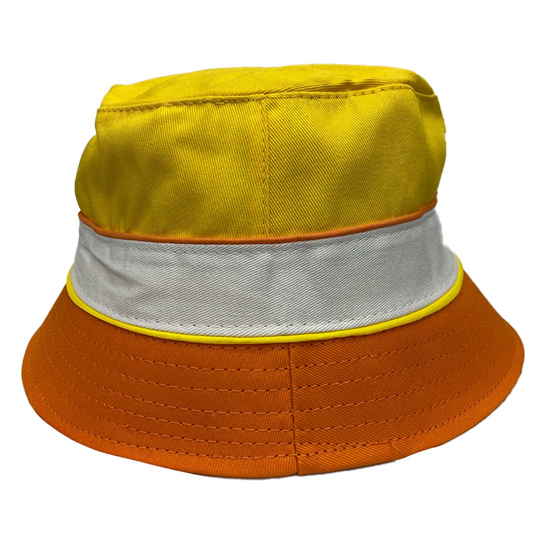 Floppy Bucket Hat | Yellow / White / Orange