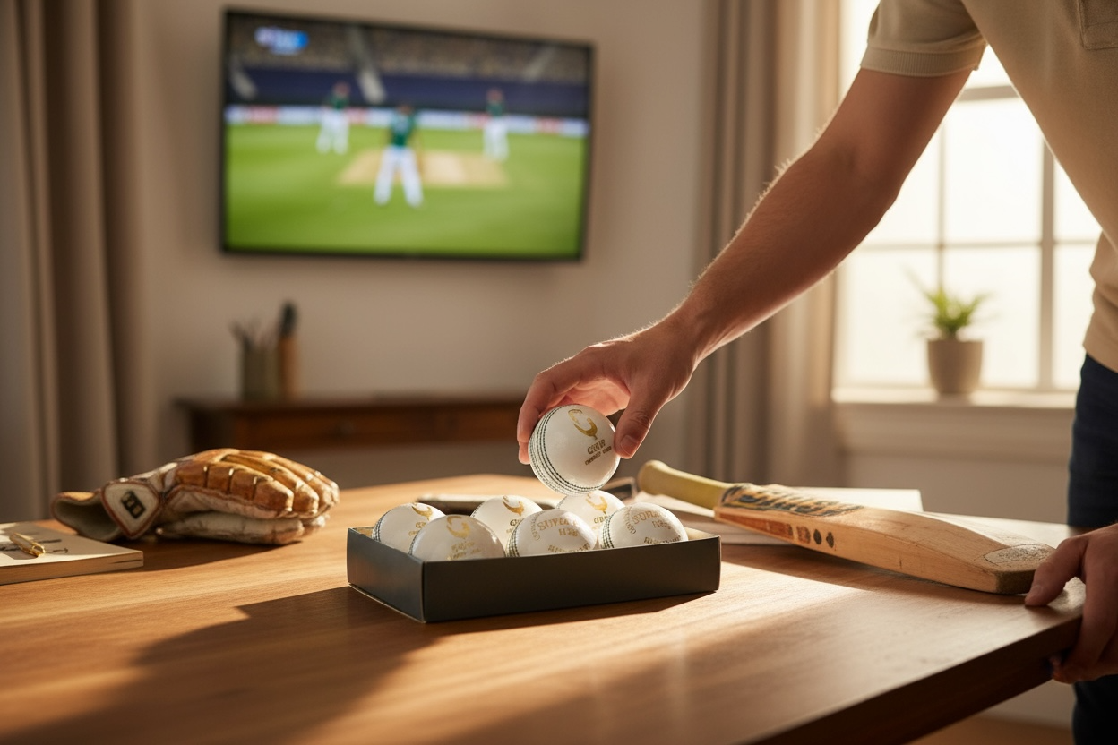 GRIP Cricket Balls 135g 2PC (6 pcs) White