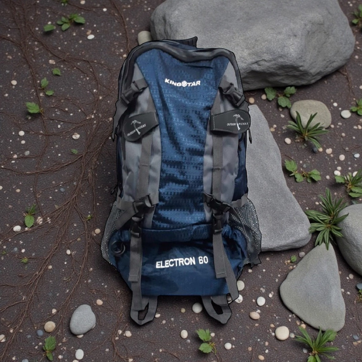 King Star- Electron 60L Hiking Backpacks | Navy