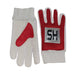 HS Indoor Batting Gloves | Leather | White / Purple