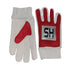HS Indoor Batting Gloves | Leather | White / Red