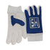 HS Indoor Batting Gloves | Leather | White / Blue