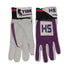 HS Indoor Batting Gloves | Leather | White / Purple