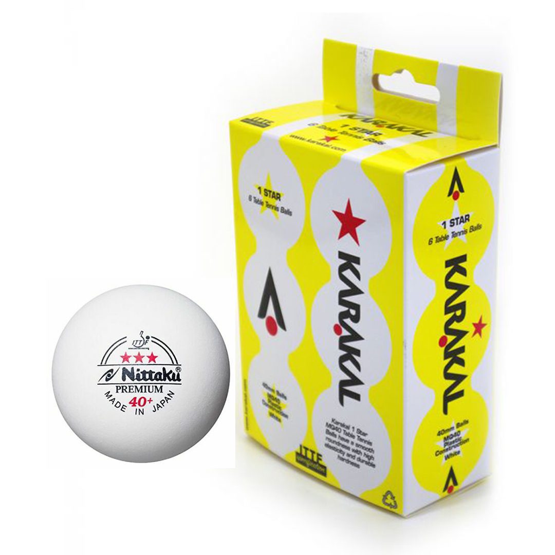 Karakal Table Tennis Ball | Set of 6 | White
