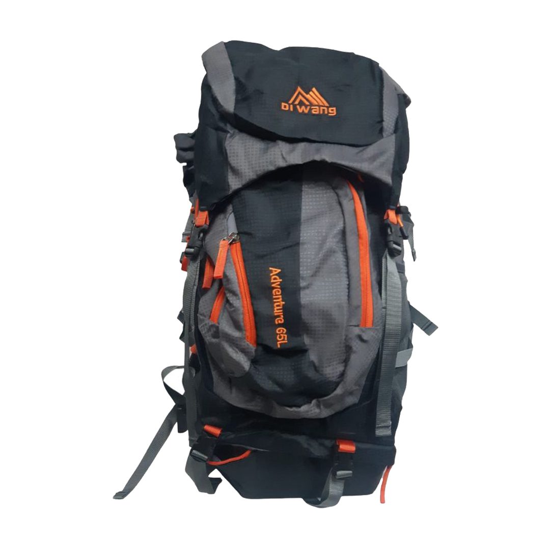 Grip King Star - Adventure 65L Backpack | Black / Orange