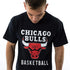 NBA Chicaco Bulls – Straight HEM Printed T-Shirt | Black