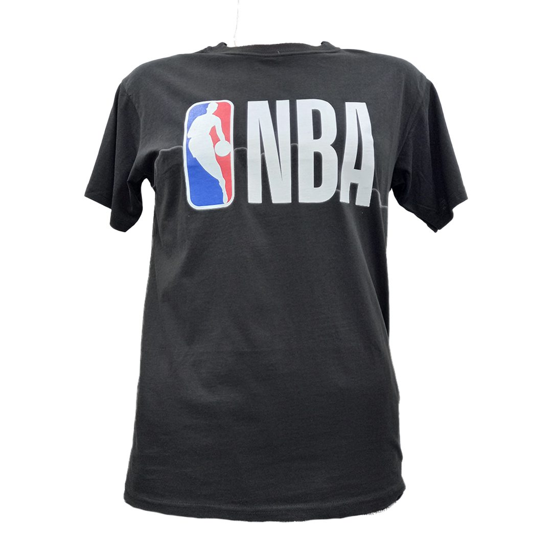 NBA Straight HEM Printed T-Shirt | Black