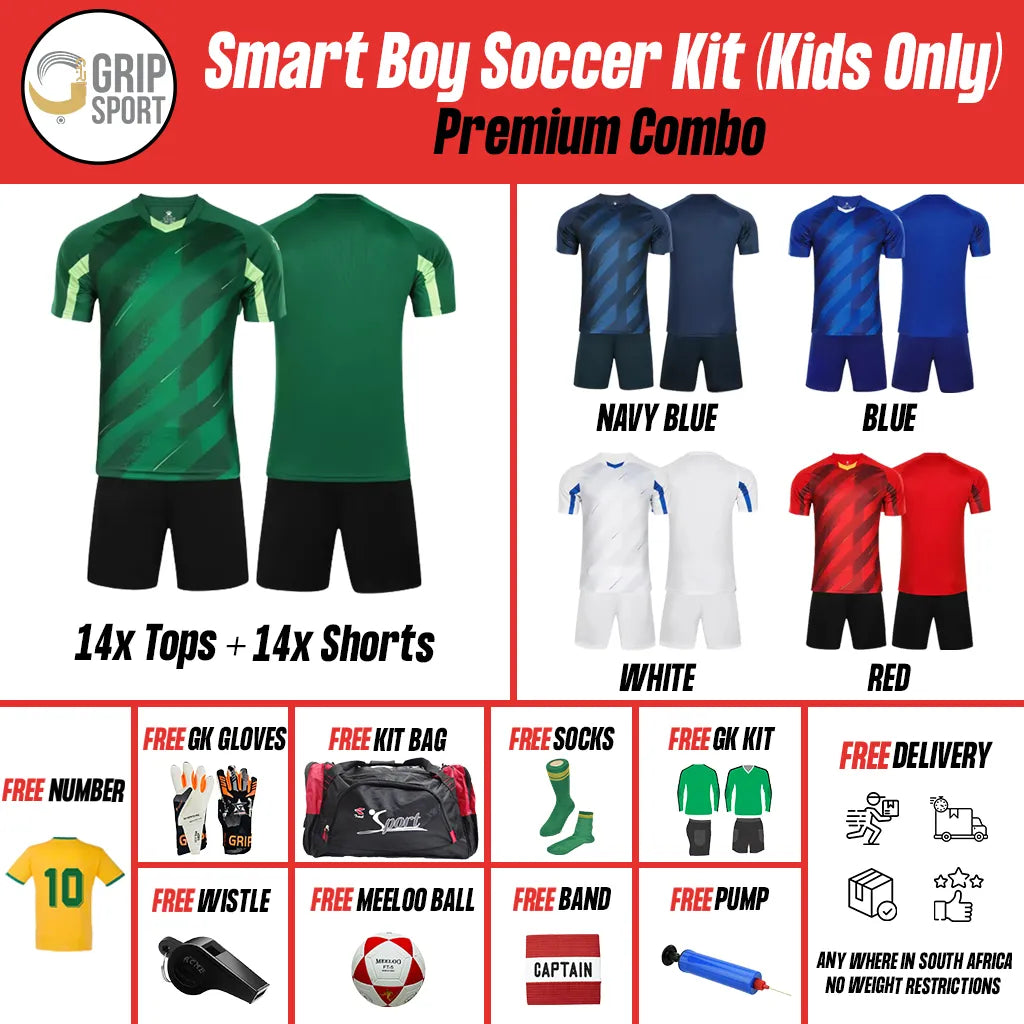 Grip Smart Boy | Soccer Kit | Navy Blue | Junior