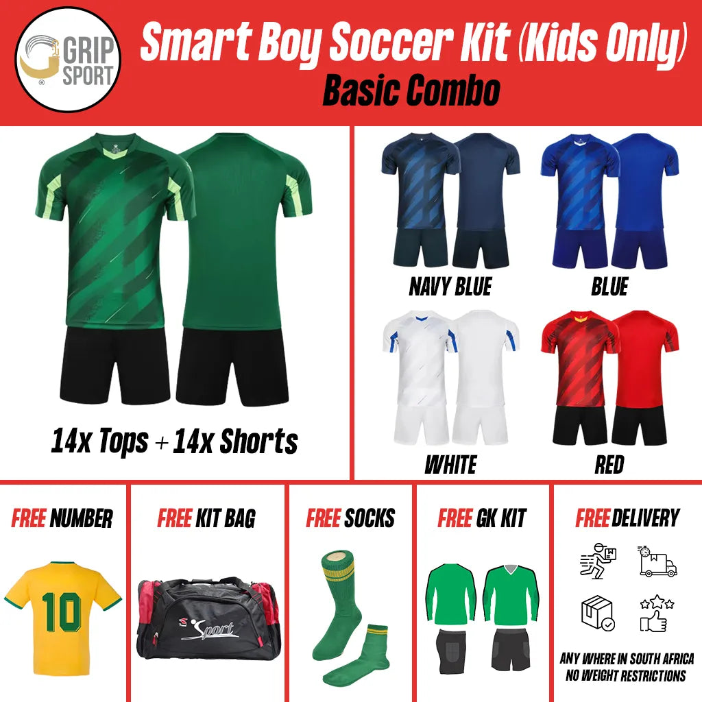 Grip Smart Boy | Soccer Kit | Navy Blue | Junior
