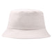 Plain Bucket Hat | White