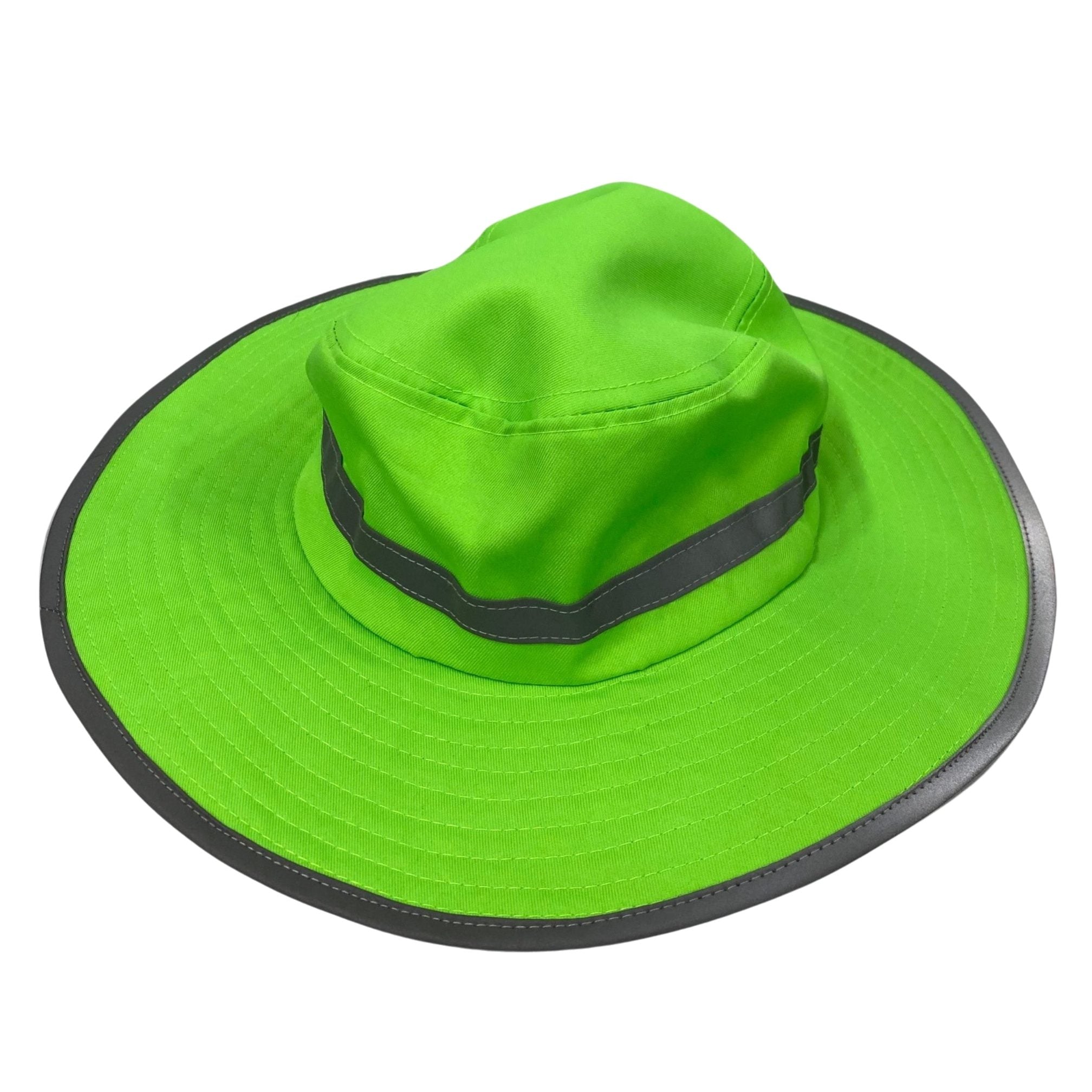 Sun-Out Off Face Hat | Safety Hat | Lime Green