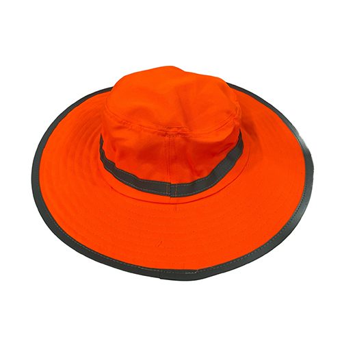 Sun-Out Off Face Hat | Safety Hat | Lime Orange