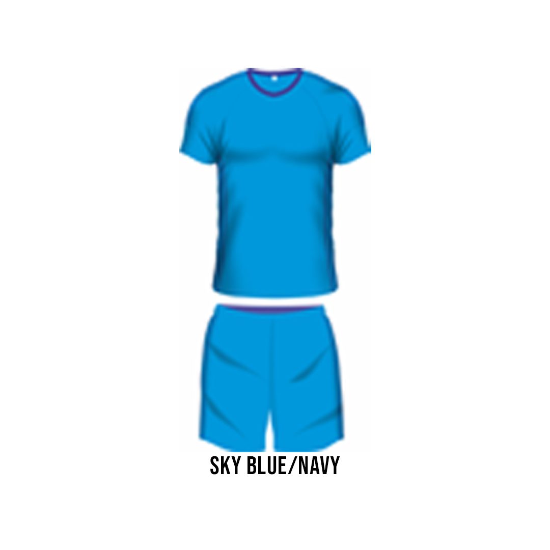 Grip Play Dream | Soccer Kit | Set of 14 | Sky Blue / Navy