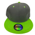 Two Tone Straight Cap | GreyGreen