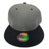 Two Tone Straight Cap | BlackGrey