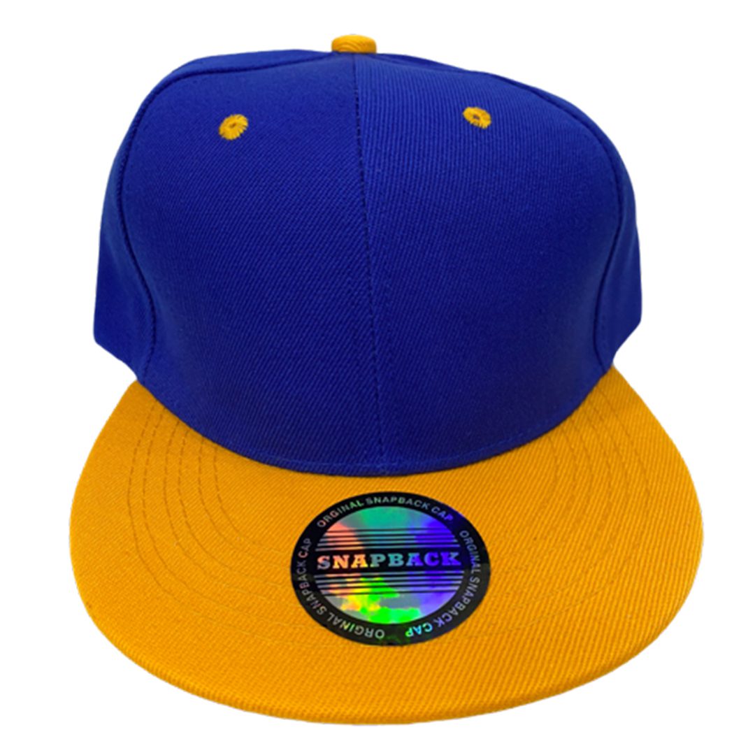 Two Tone Straight Cap | BlueYellow