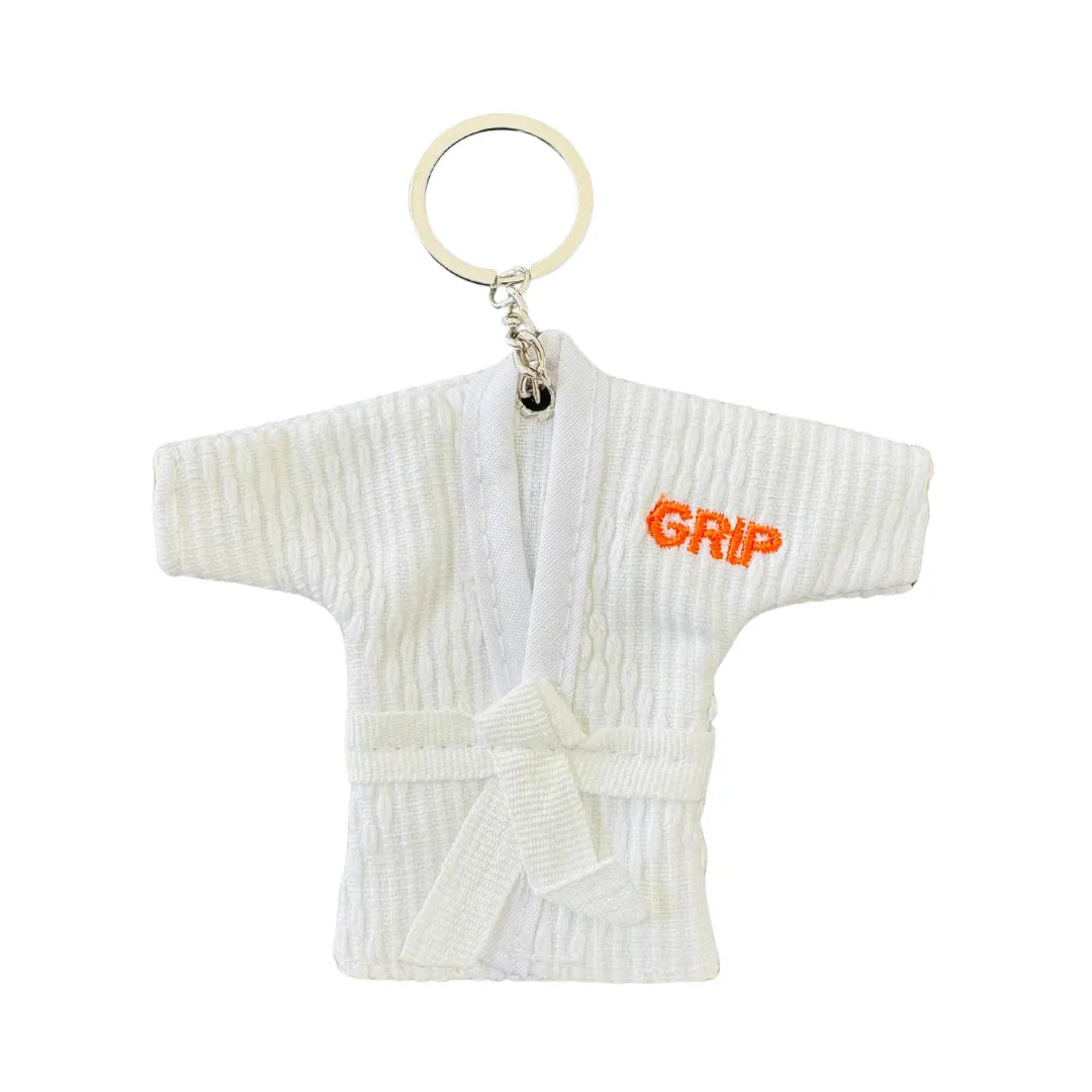 Grip Judo Keyring | White