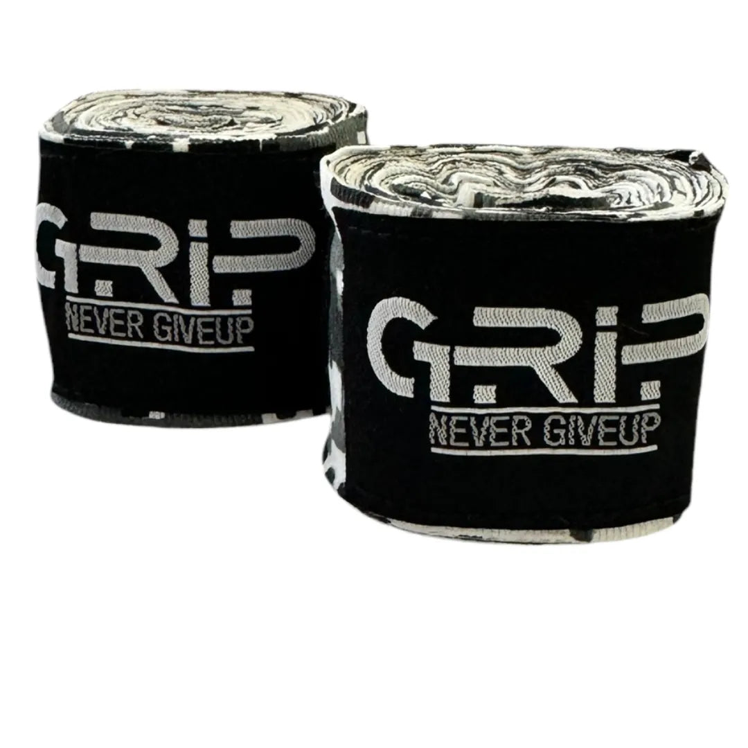 Grip FS Boxing Hand Wraps | High Quality | Camo White