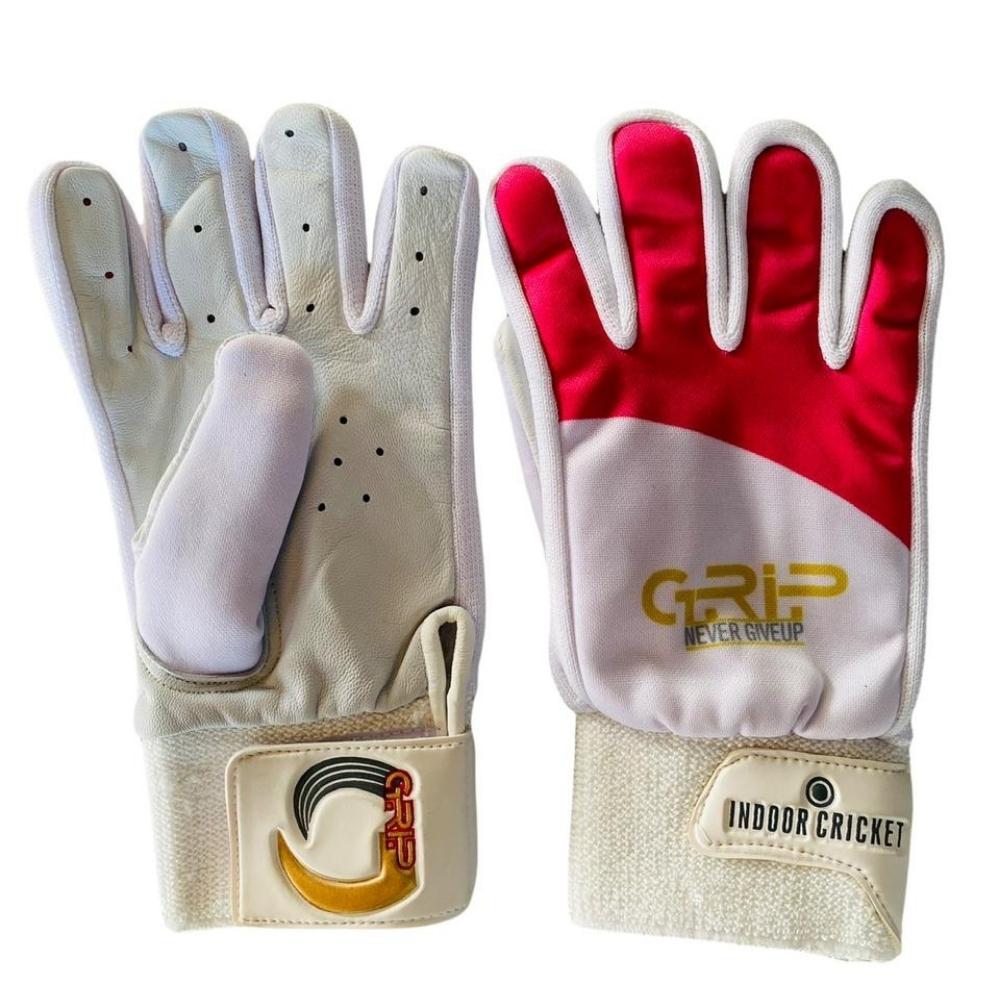 Grip Indoor Batting Gloves | Red / White