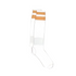 Grip Soccer Socks | High Quality | Each | White with Orange Strips